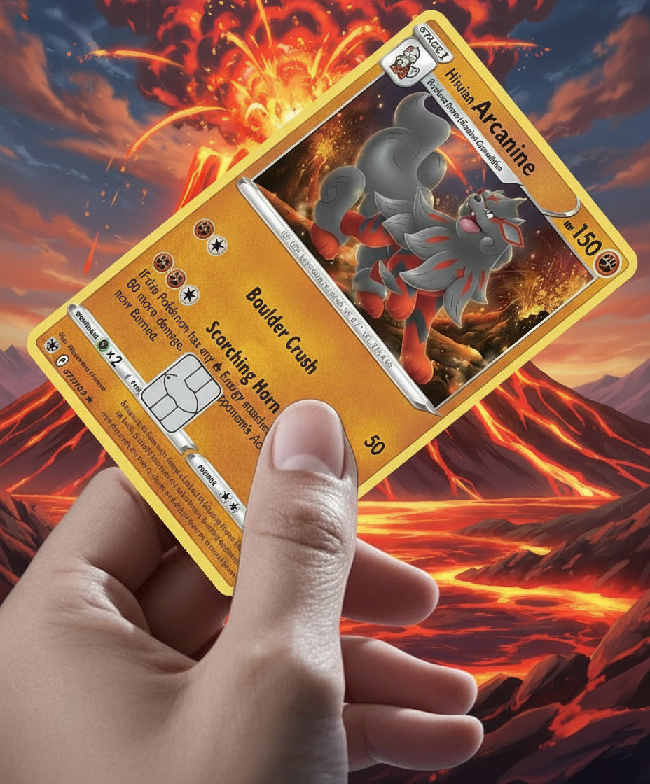 Hisusian Acanine Pokecard