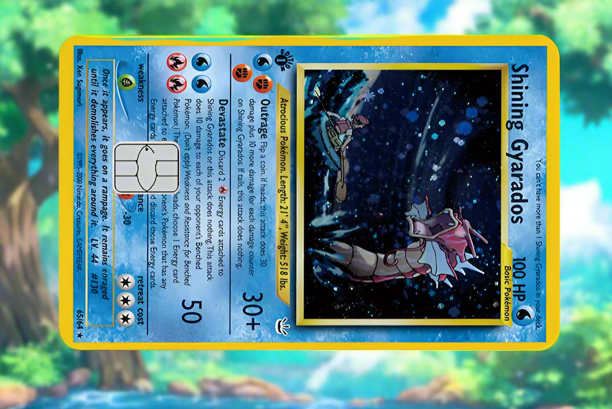 Shining Gyarados pokecard design